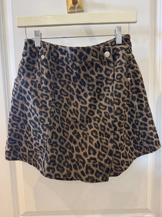 Leopard Print Skort