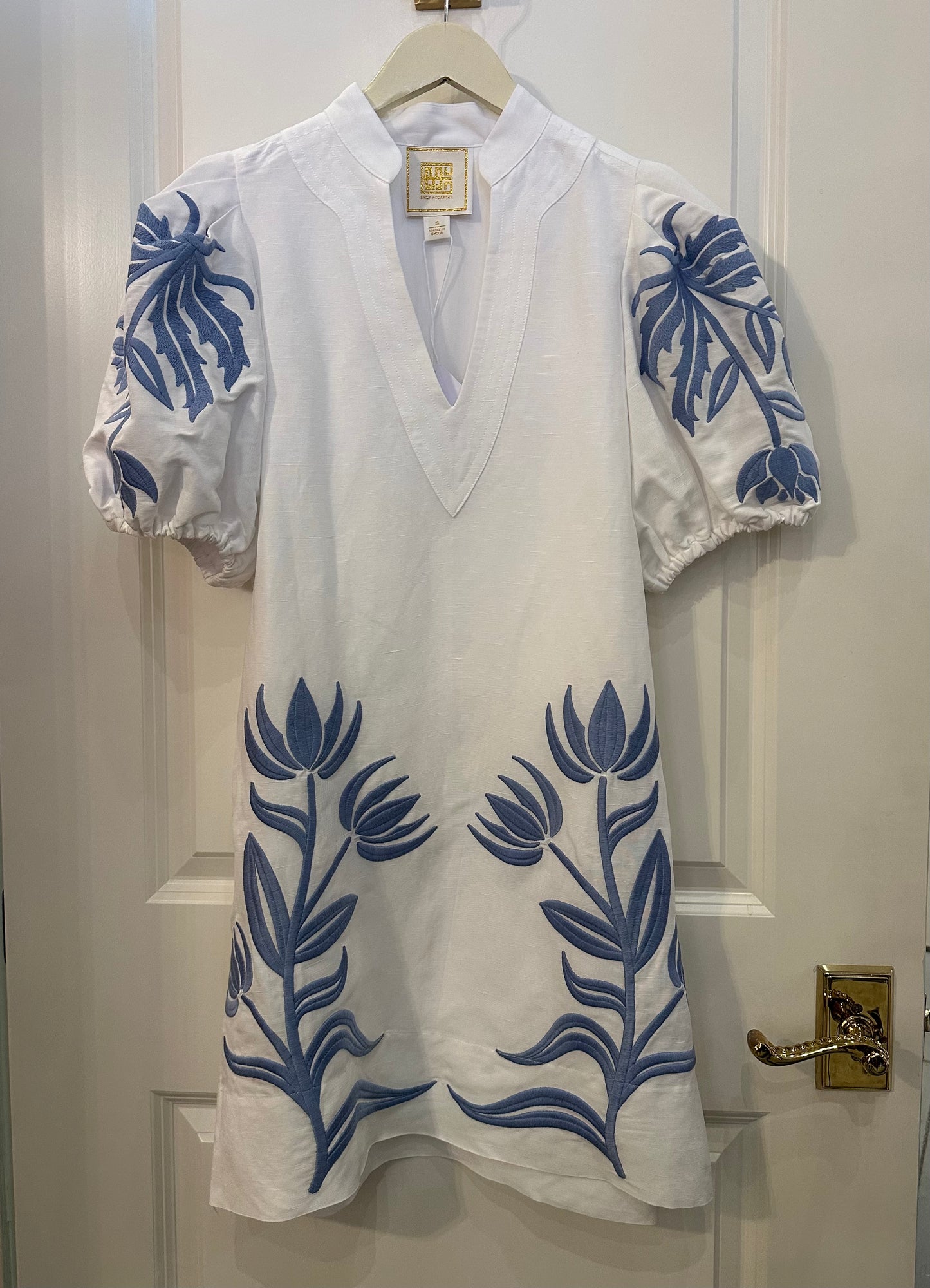 Hampton Dutch Tile Mini Dress