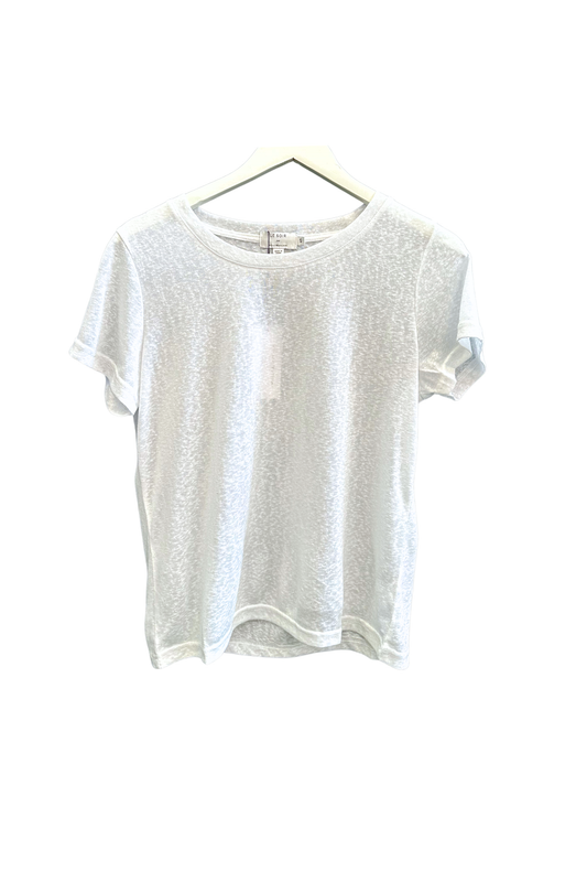 Ladies Knitted Tee- White