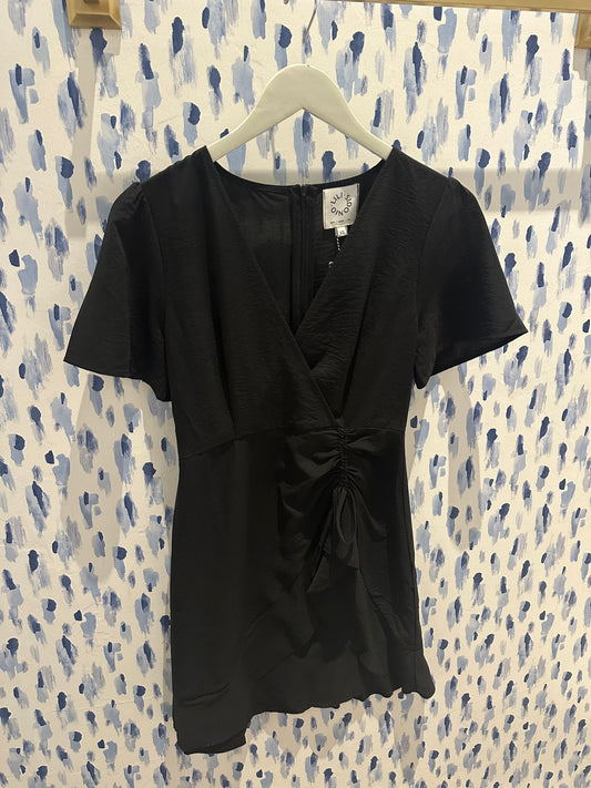 Young Ladies Woven Dress - Black