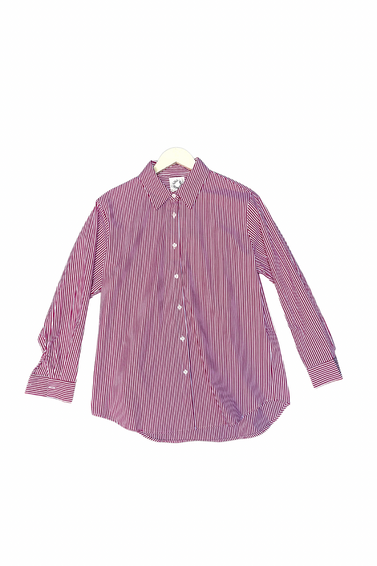 Young Ladies Woven Shirt- Red