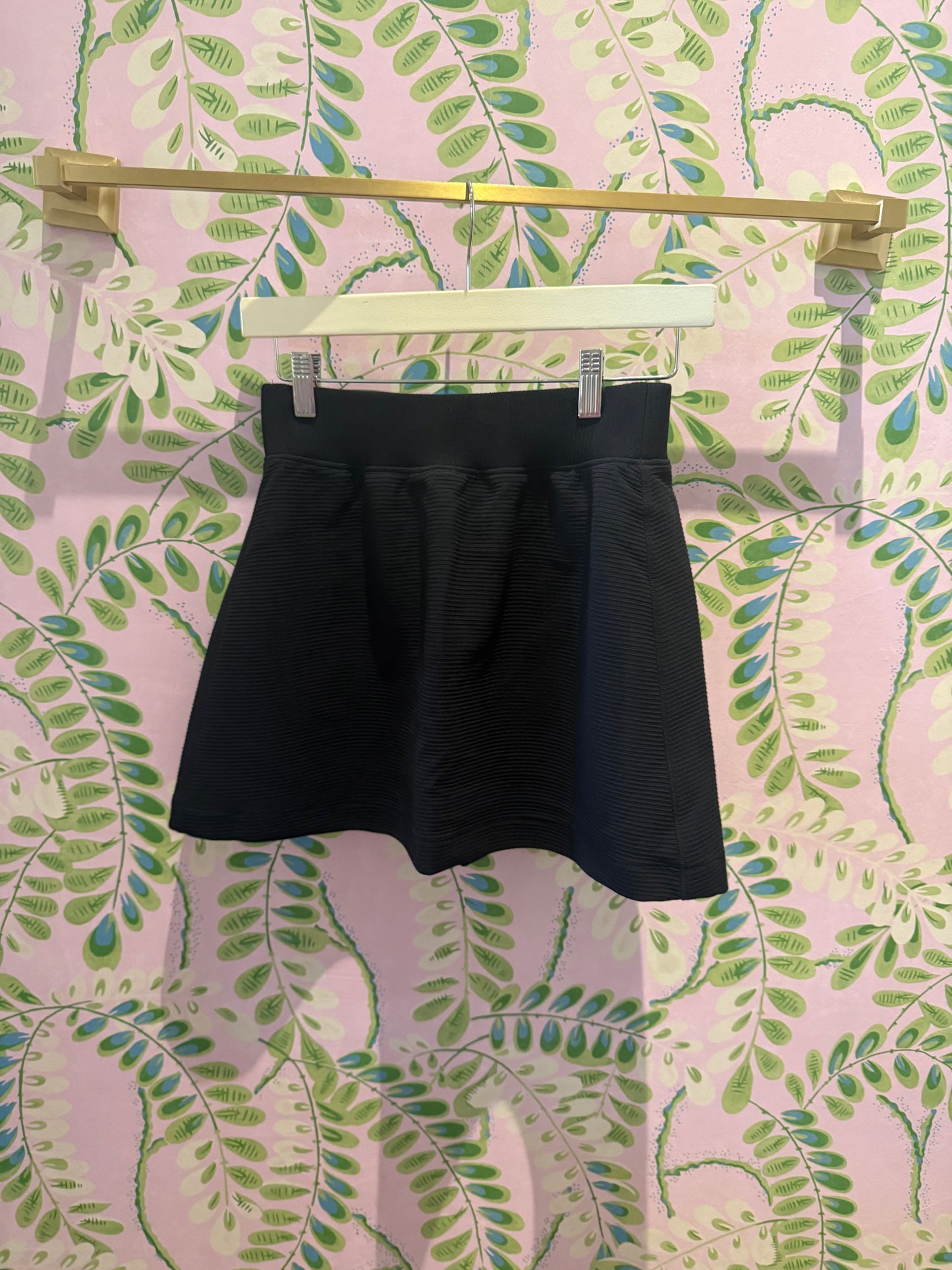 French Rib Skort- Black
