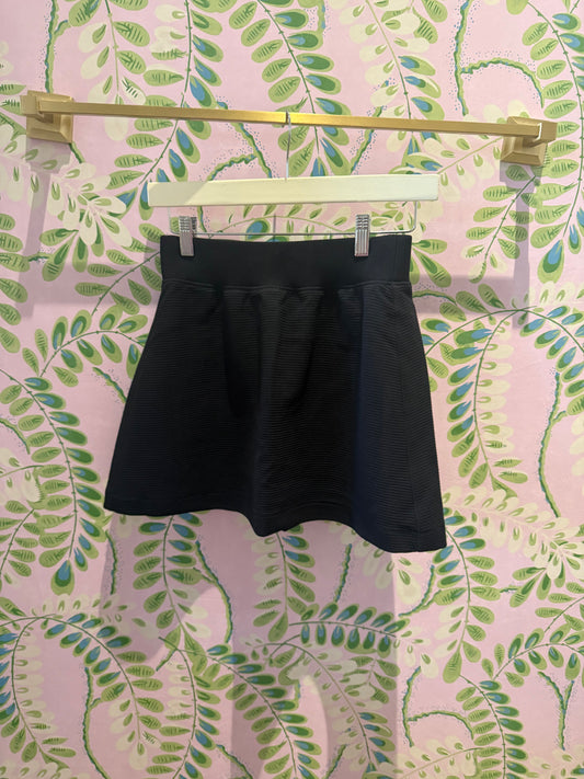 French Rib Skort- Black