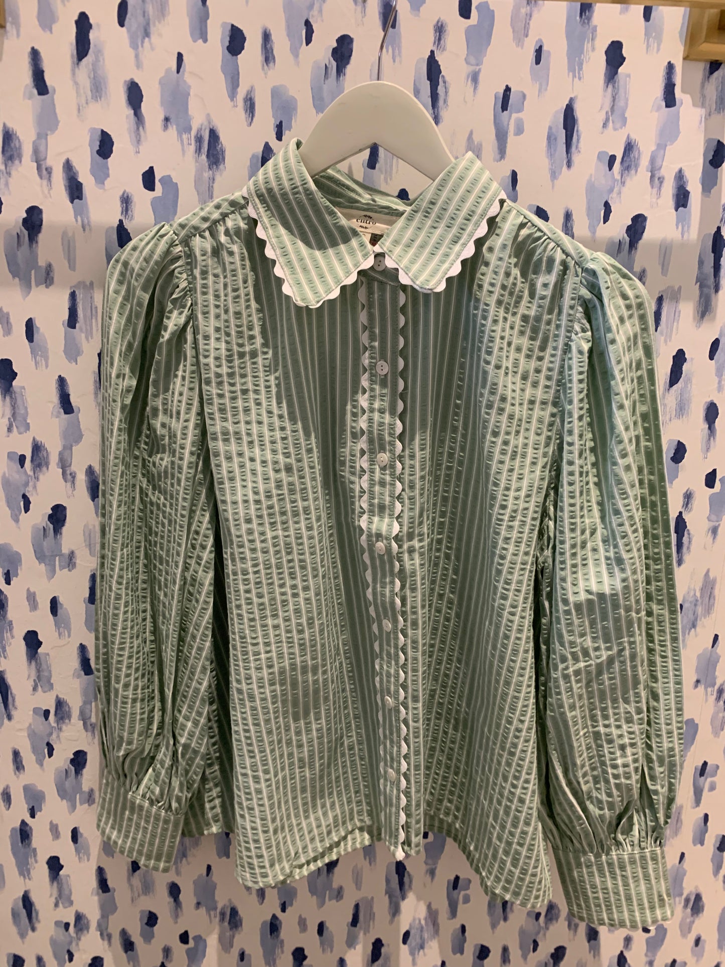 Button Up Top - Sage