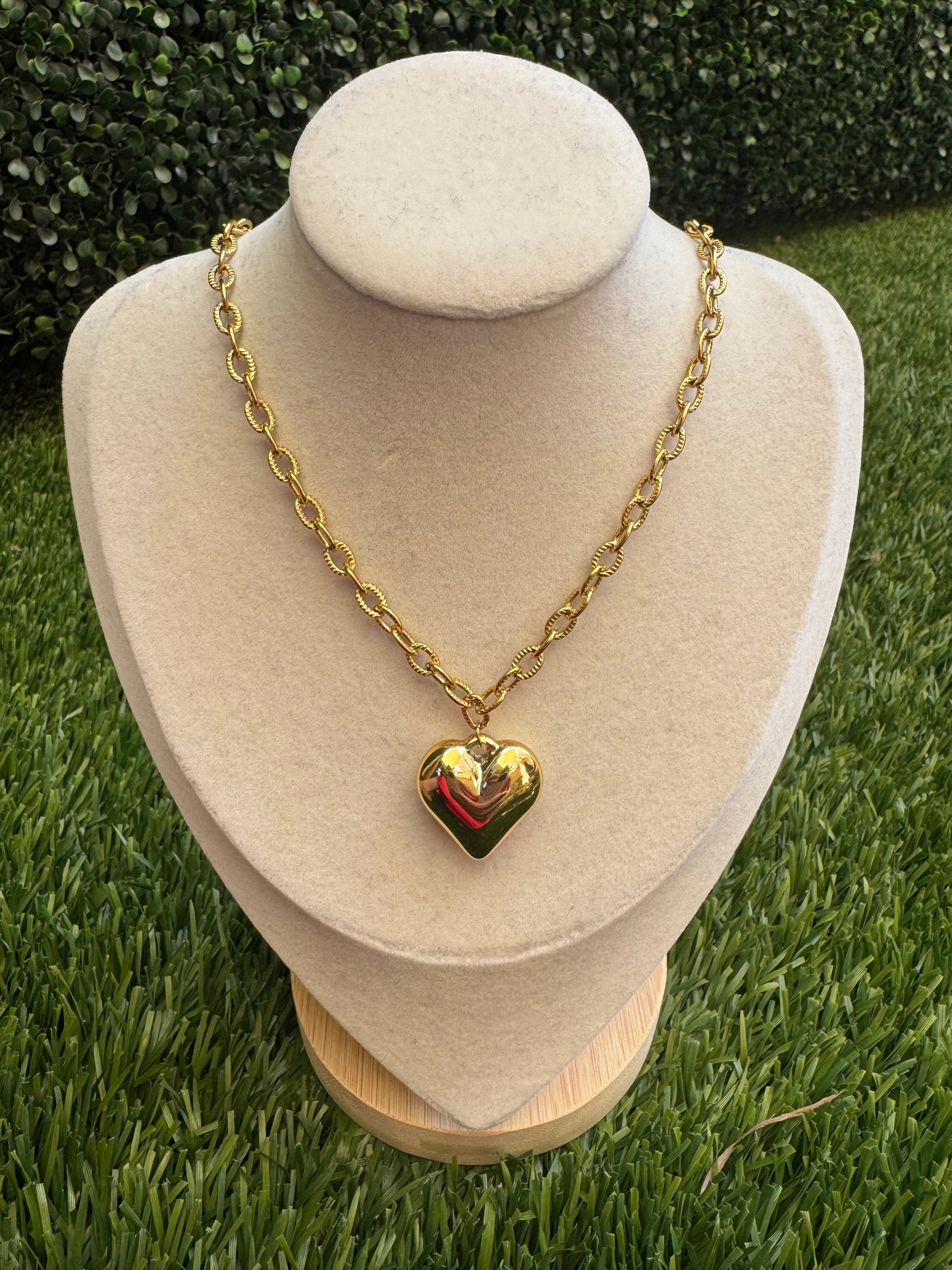 Gold Chain Heart Necklace