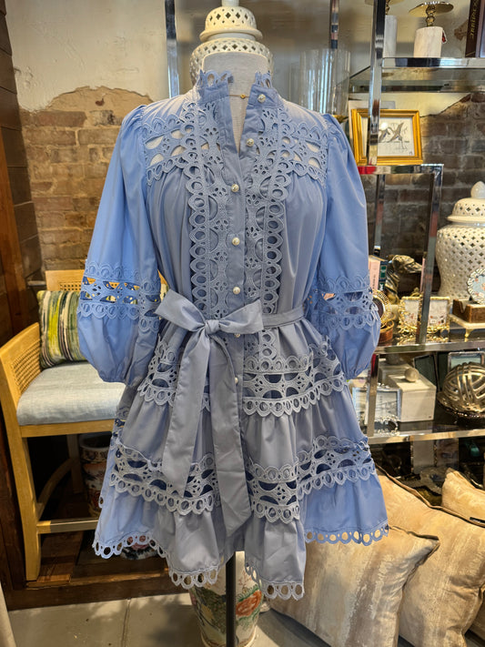 Woven Dress-Chambray