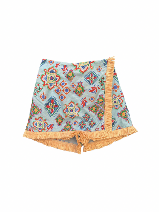 Trim Edge With Printed Skort