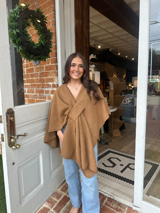 Knit Wrap- Rust