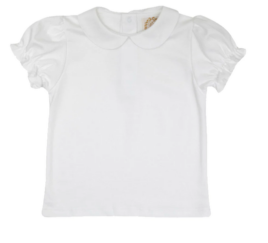 Maudes Peter Pan collar Shirt - Worth Avenue White