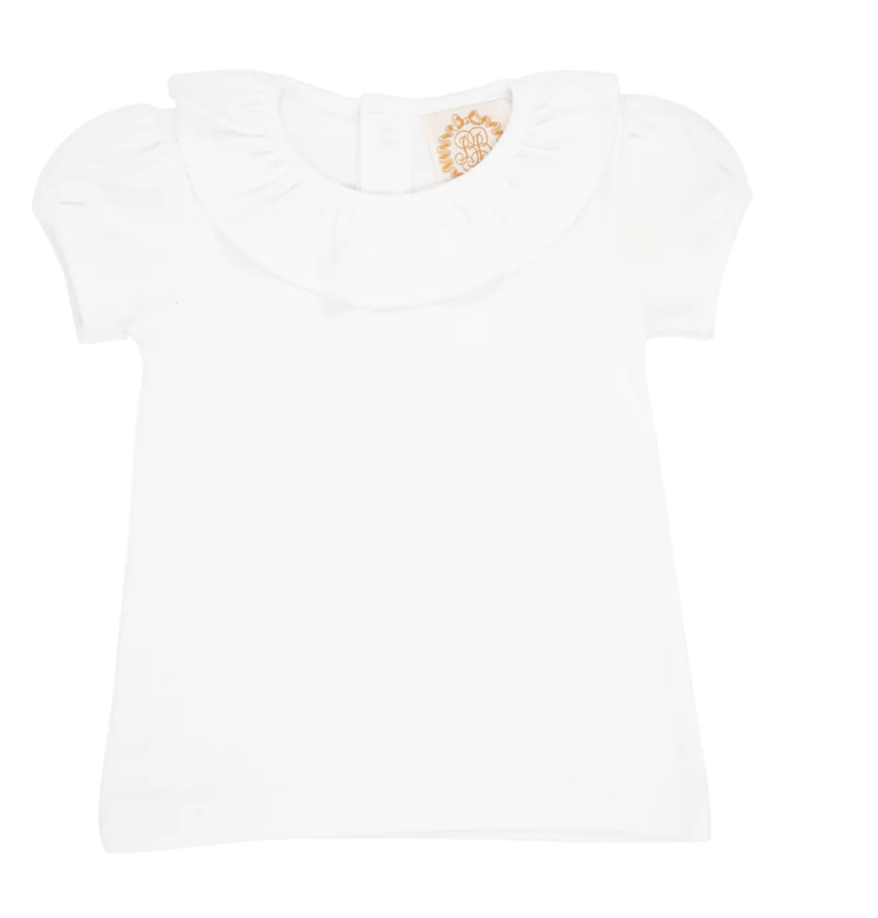 Ramona Ruffle Collar Shirt - White Avenue White