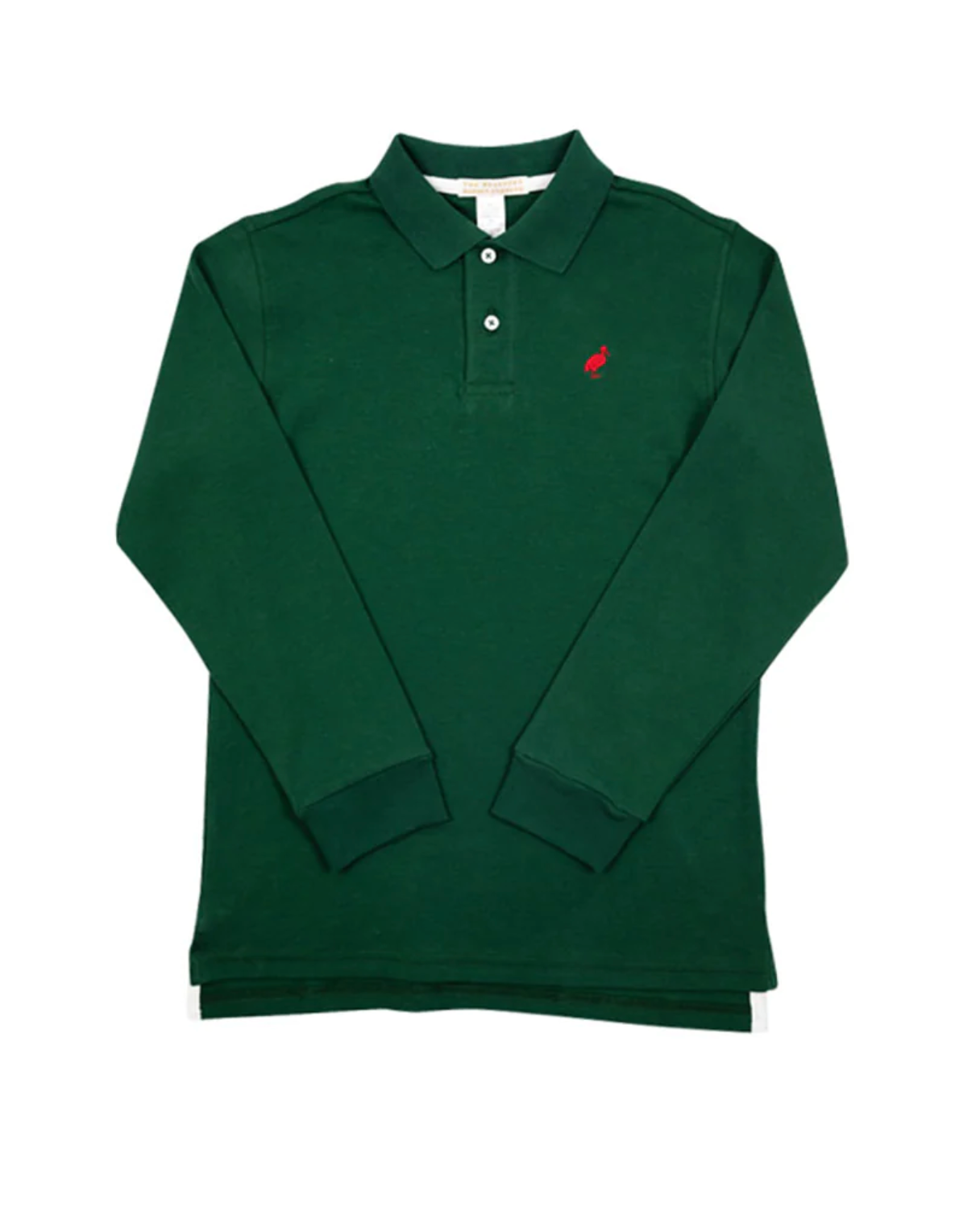 Long Sleeve Prim & Proper Polo Grier Green With Richmond Red Stork