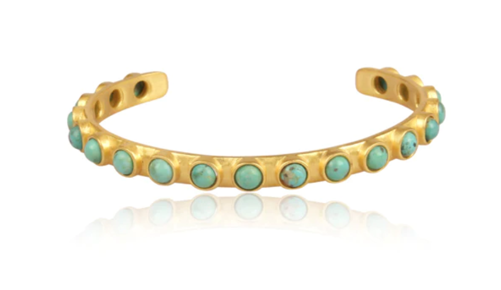 Turquoise Studded Cuff