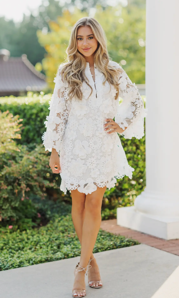 The Seraphina Dress - White Lace