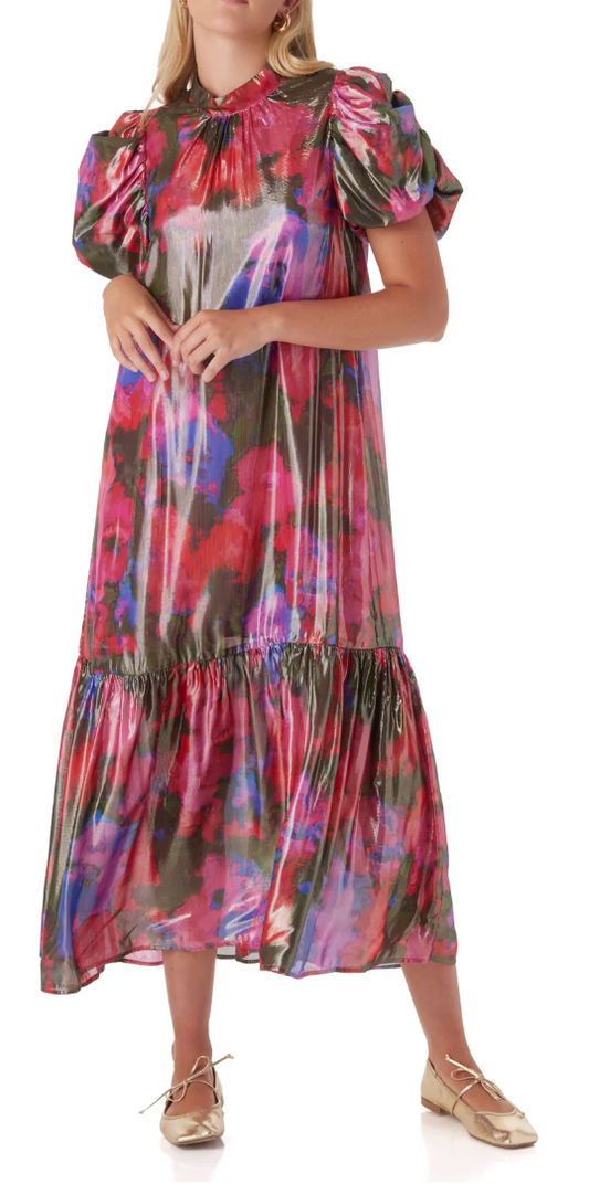 Loretta Dress - Blurred Floral