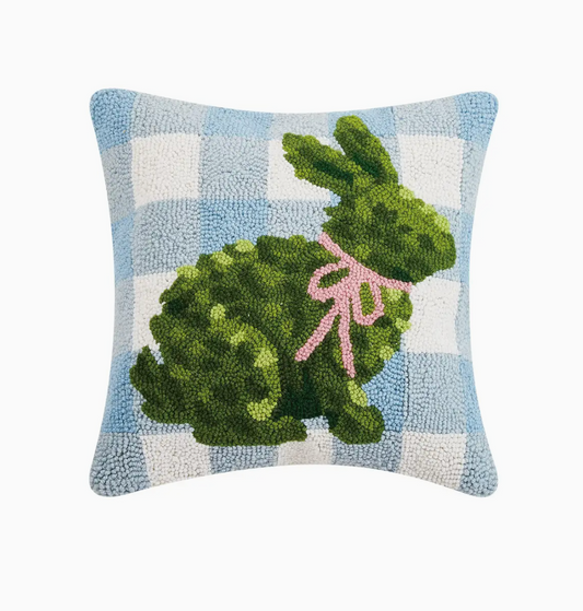 Bunny Topiary Hook Pillow