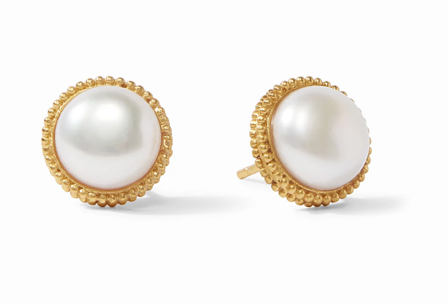 Fleur-de-Lis Pearl Stud