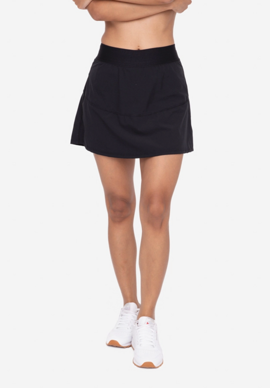 Swoop Active Tennis Skirt - Black