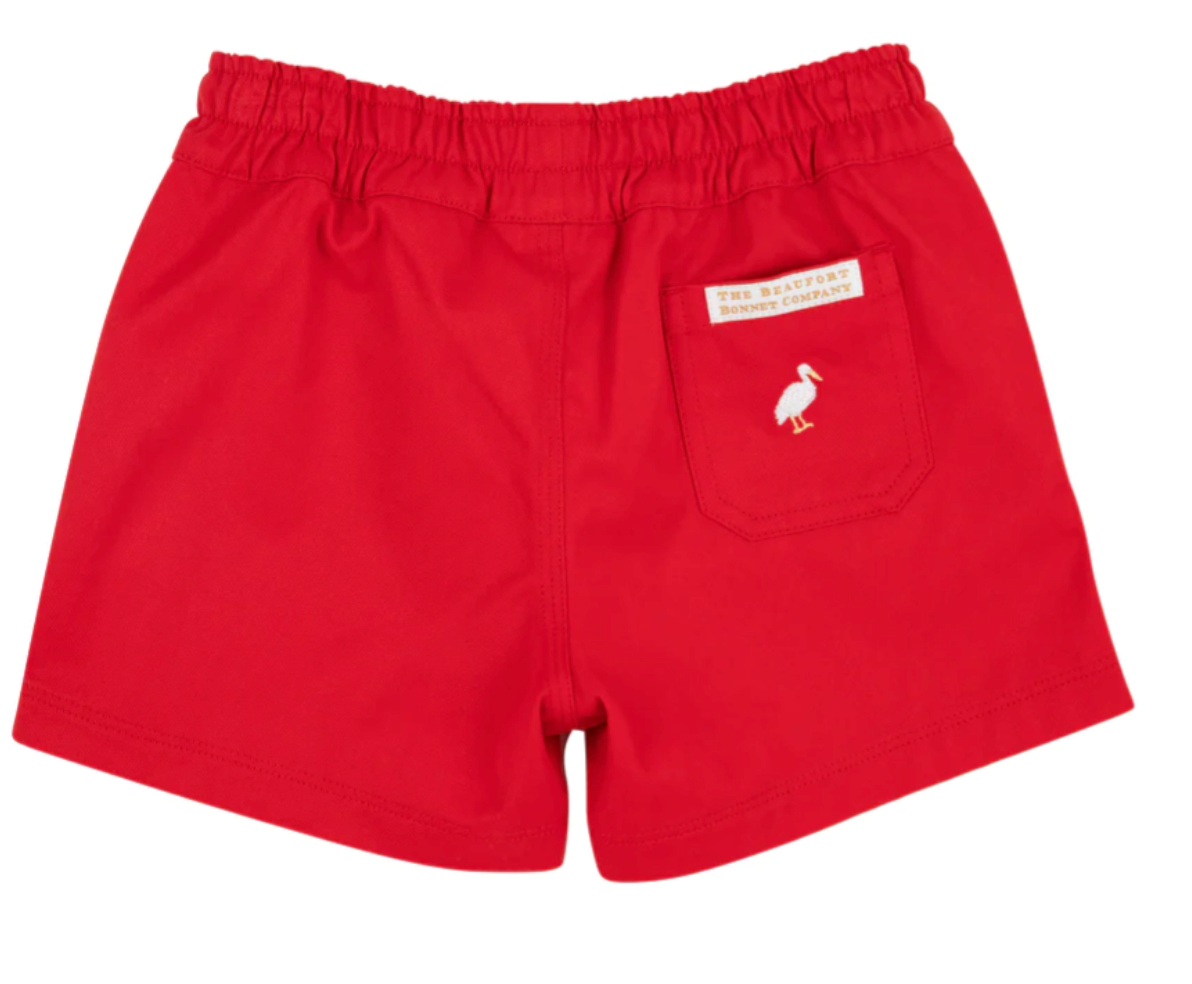 Sheffield Shorts Richmond Red With Multicolor Stork