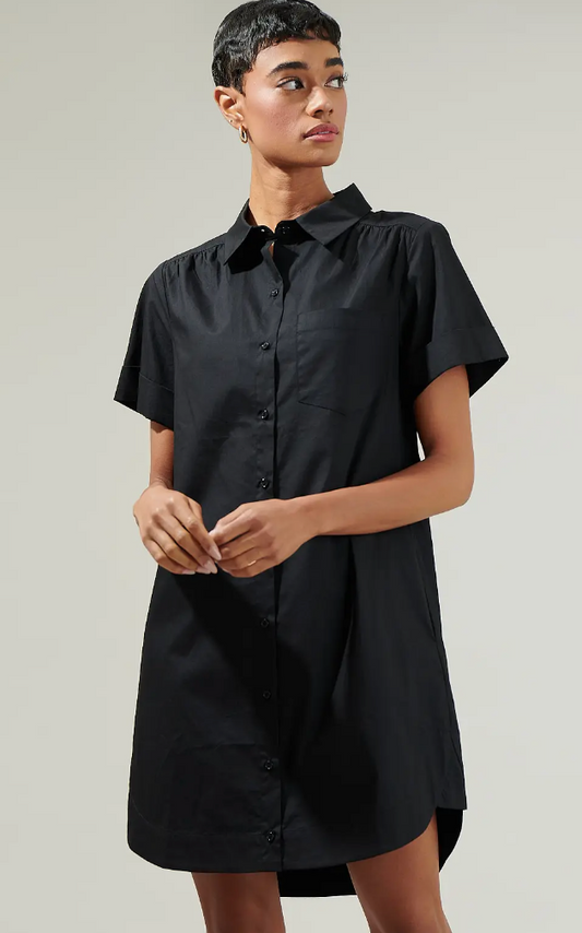 Kaylee Button Down Shirt Dress