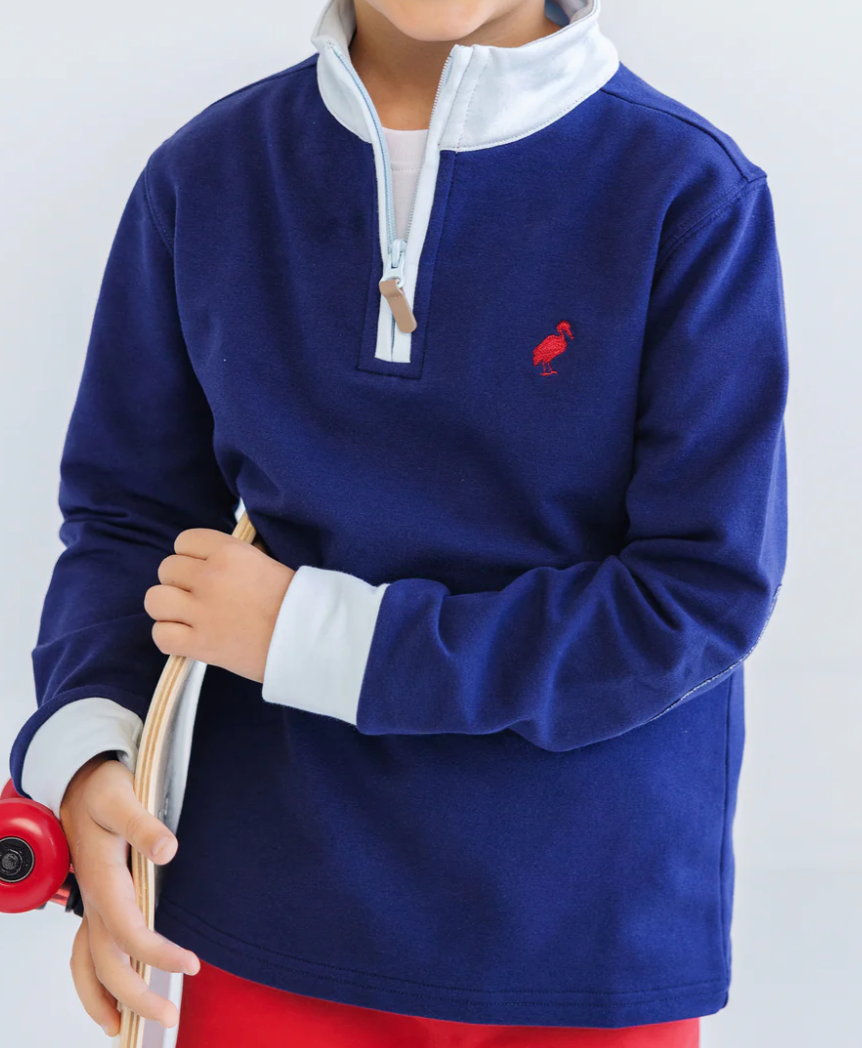 Hayword Half Zip -Nantucket Navy/ Buckhead Blue