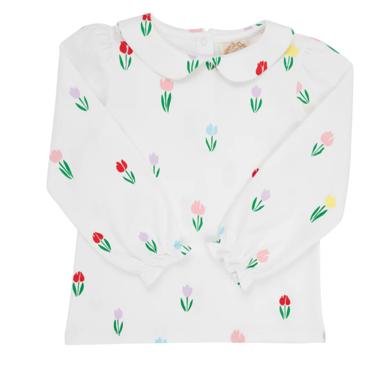 Long Sleeve Maude's Peter Pan Collar Shirt Travilah Tulip