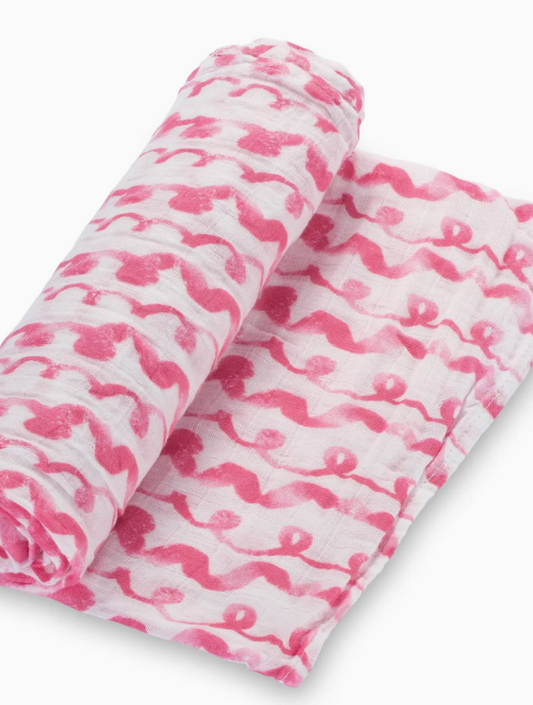 On Wednesdays We Wear Pink Baby Swaddle Blanket