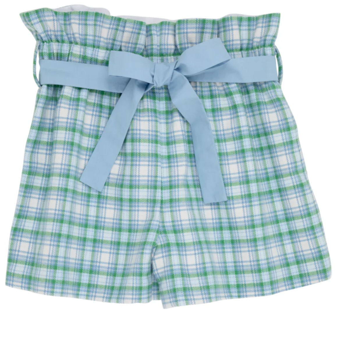 Maddie Bea Bag Shorts Eastpoint Plaid With Barrington Blue