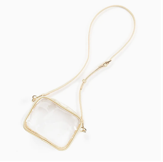 Gold Clear Blair Purse