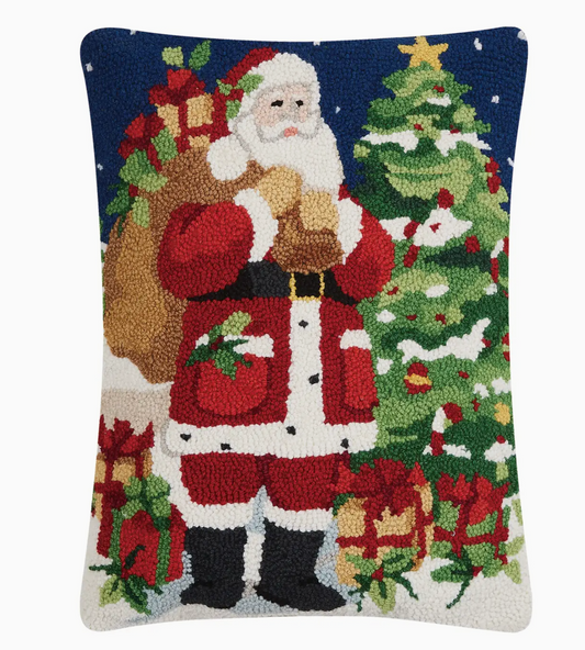 Christmas Morning Santa Hook Pillow