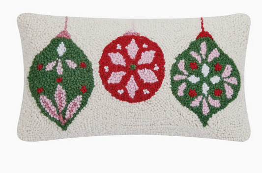 Festive Folk Ornament Hook Pillow