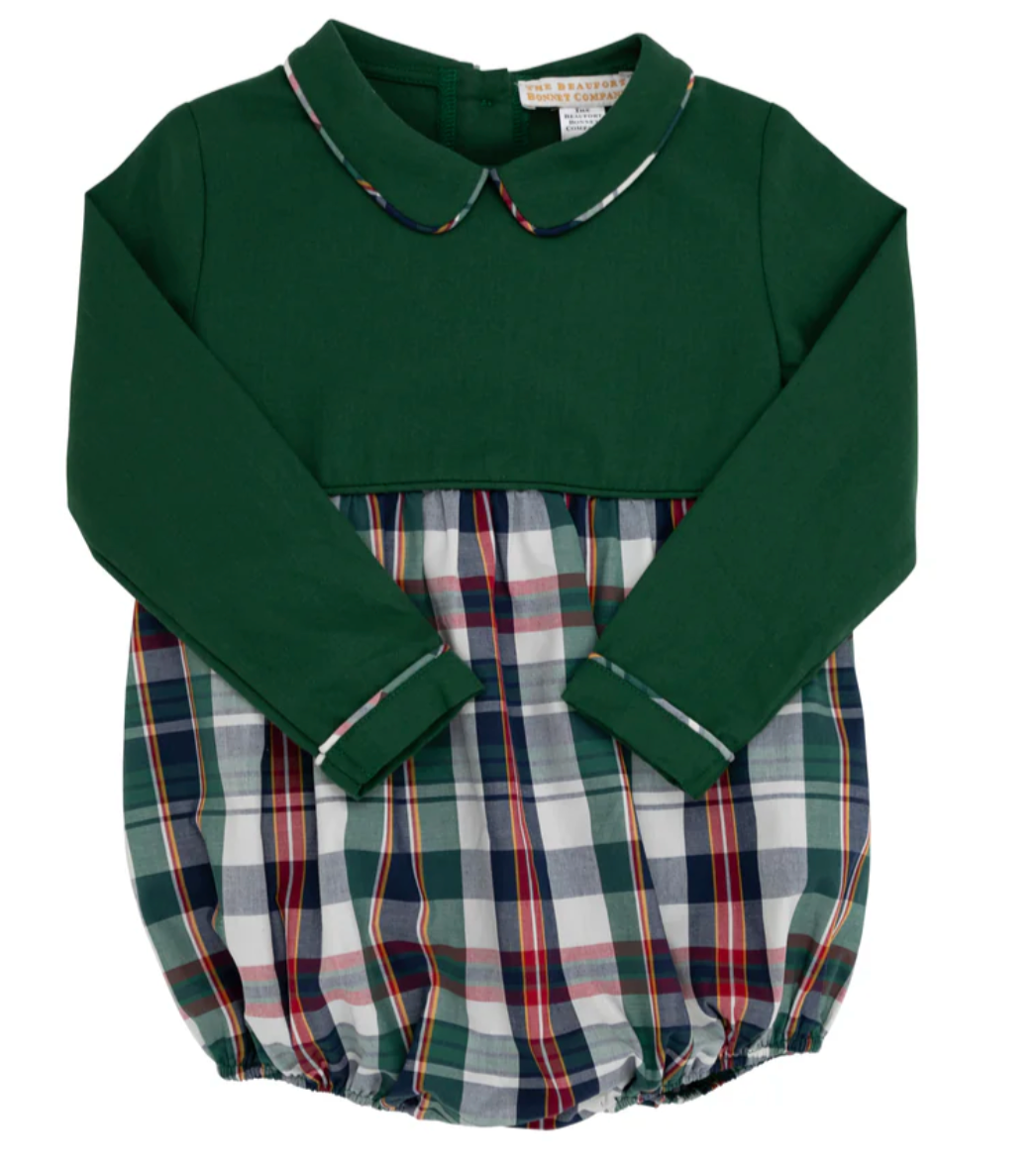 Long Sleeve Bradford Bubble Grier Green with Field Park Plaid