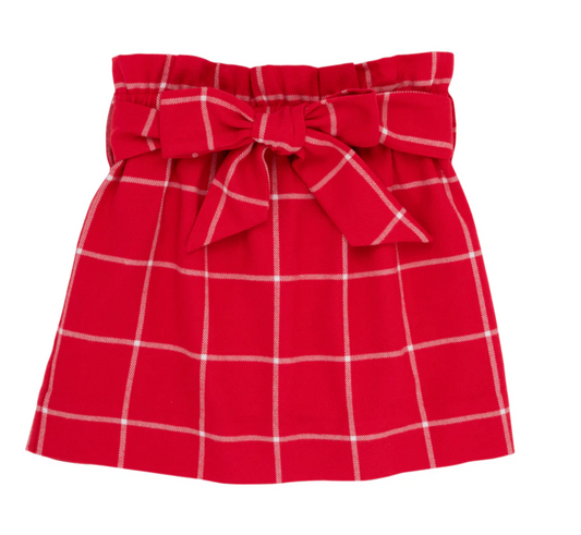 Beasley Bow Skirt - Woodland Avenue Windowpane