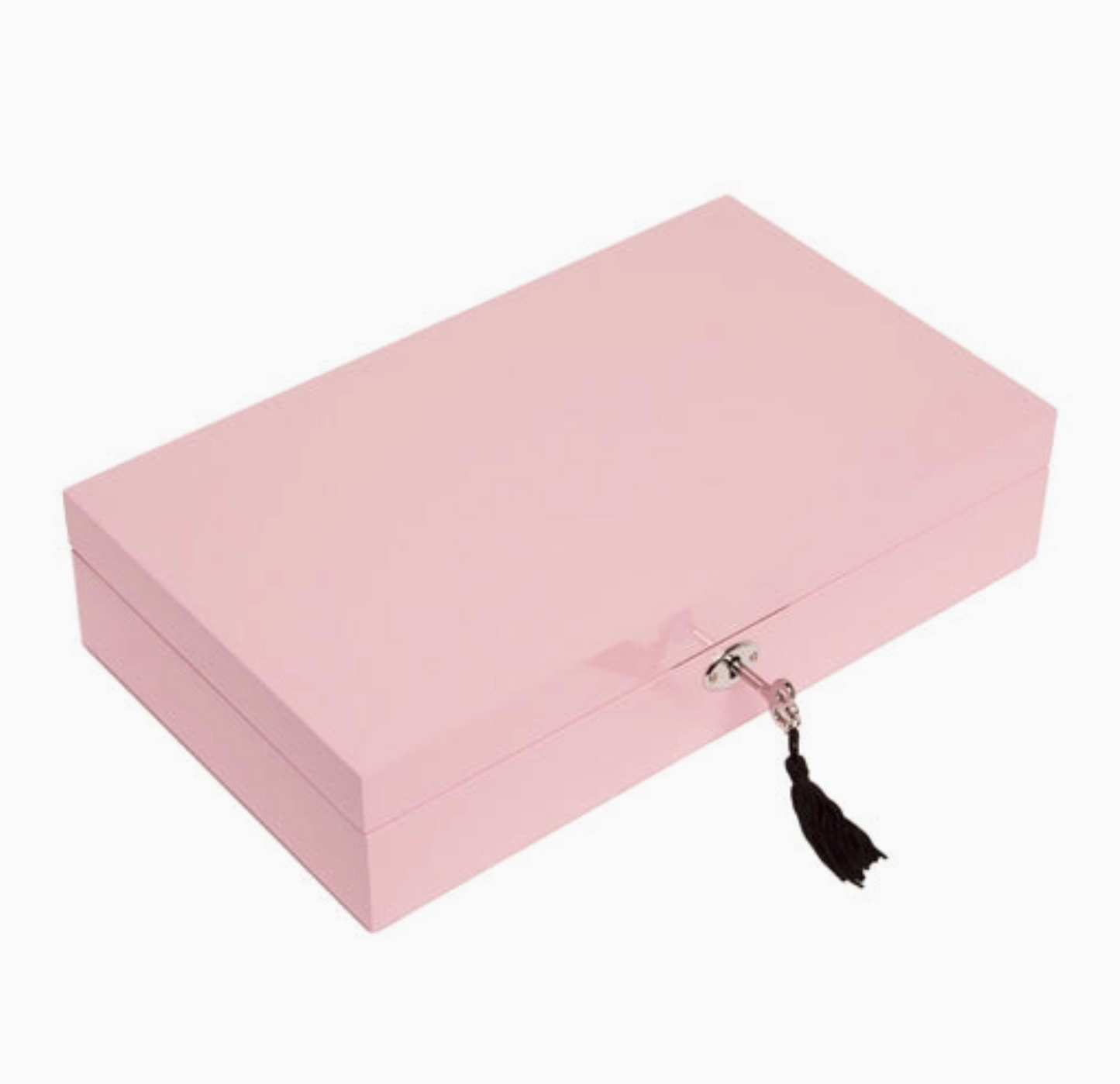 Single Hinged Jewelry Box-Rose Quartz