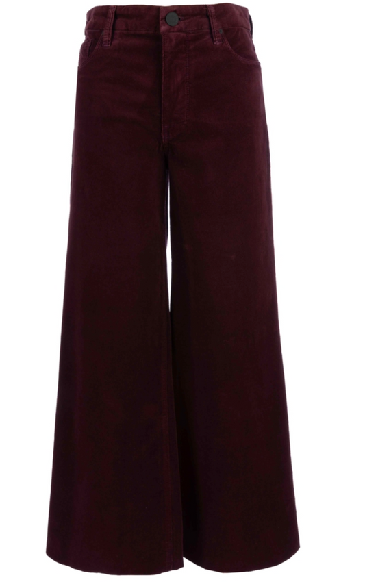 Meg High Rise Fab Ab Wide Leg-Dark Plum