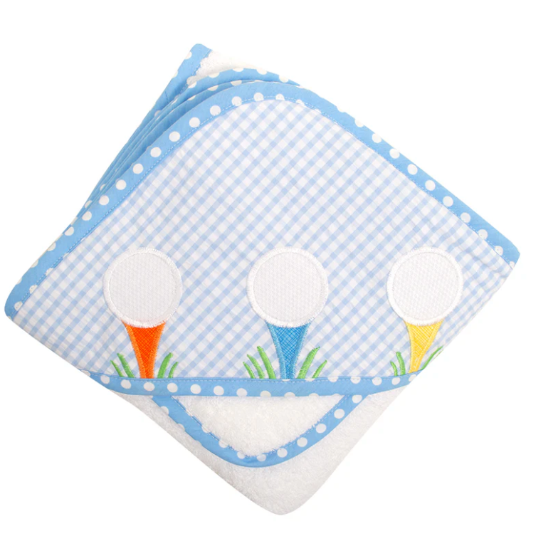 Golf Hooded Towel Set - Blue