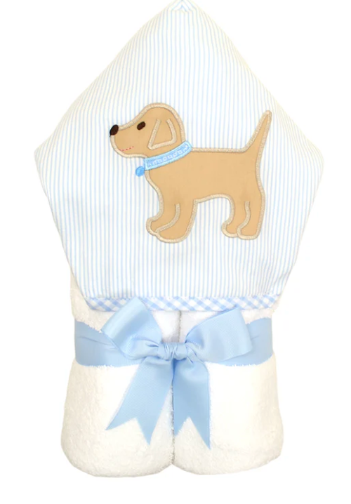 Lab Puppy Everykid Towel - Blue