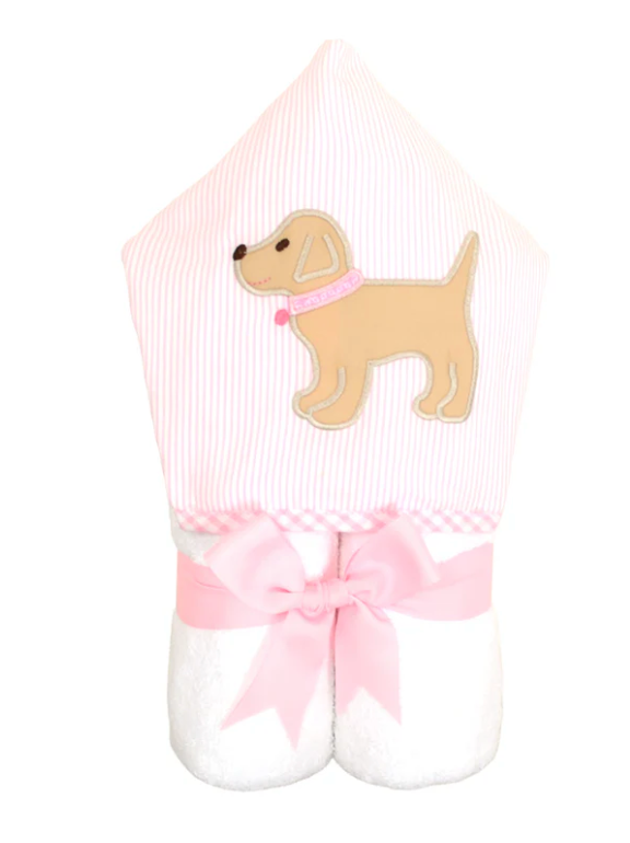 Lab Puppy Everykid Towel - Pink