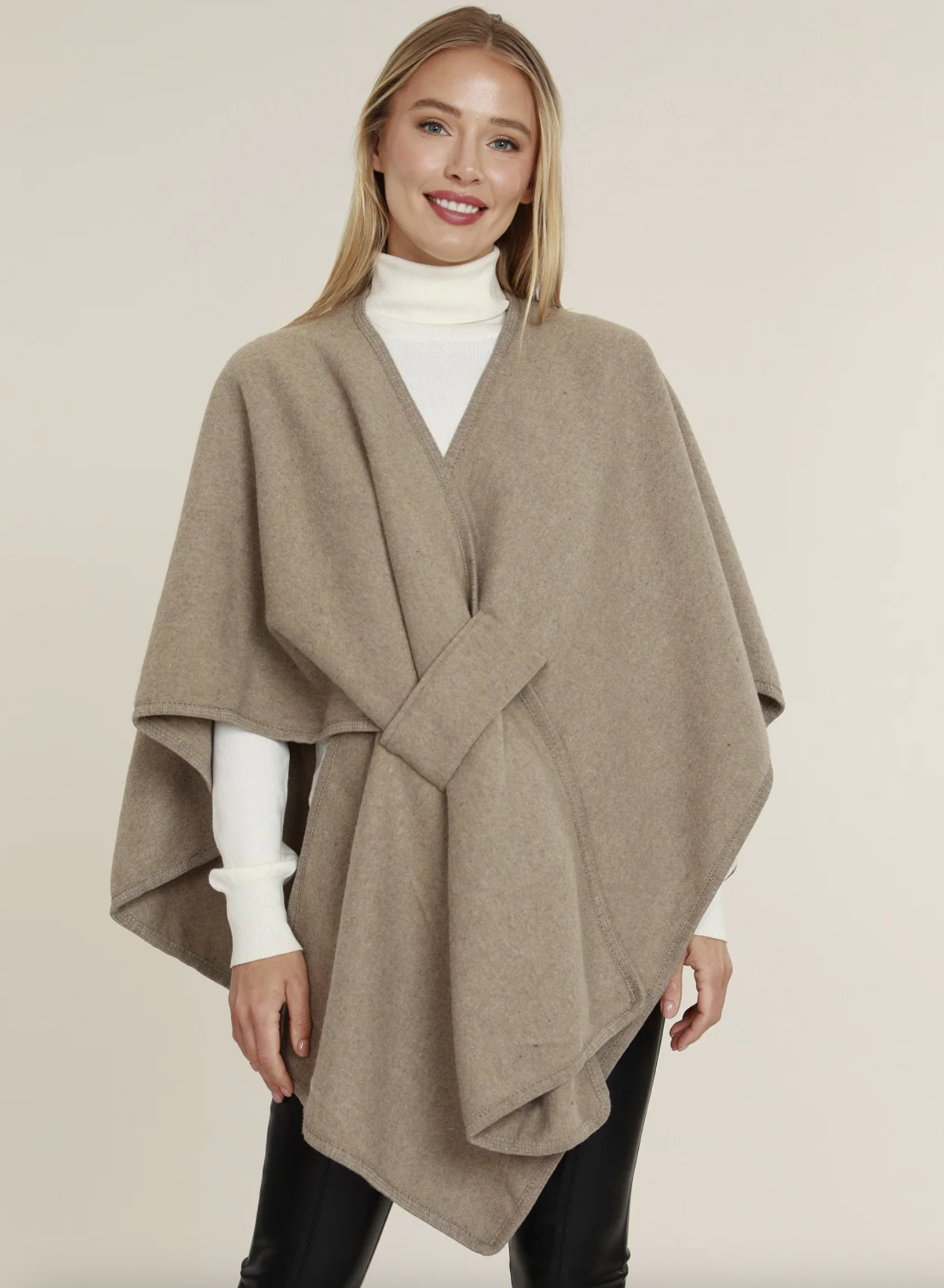 Knit Wrap-Taupe