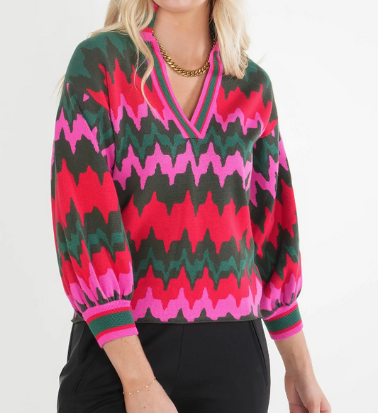 Lolli Sweater- Ruby Ripple