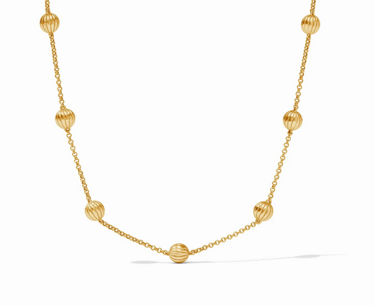 Cirque Delicate Station Necklace-Gold