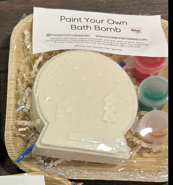 Christmas Paint Your Own Bath Bomb- Ornament