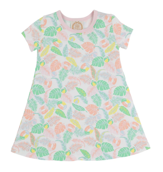 Polly Play Dress - Happy in Harbour Island with Palm Beach Pink