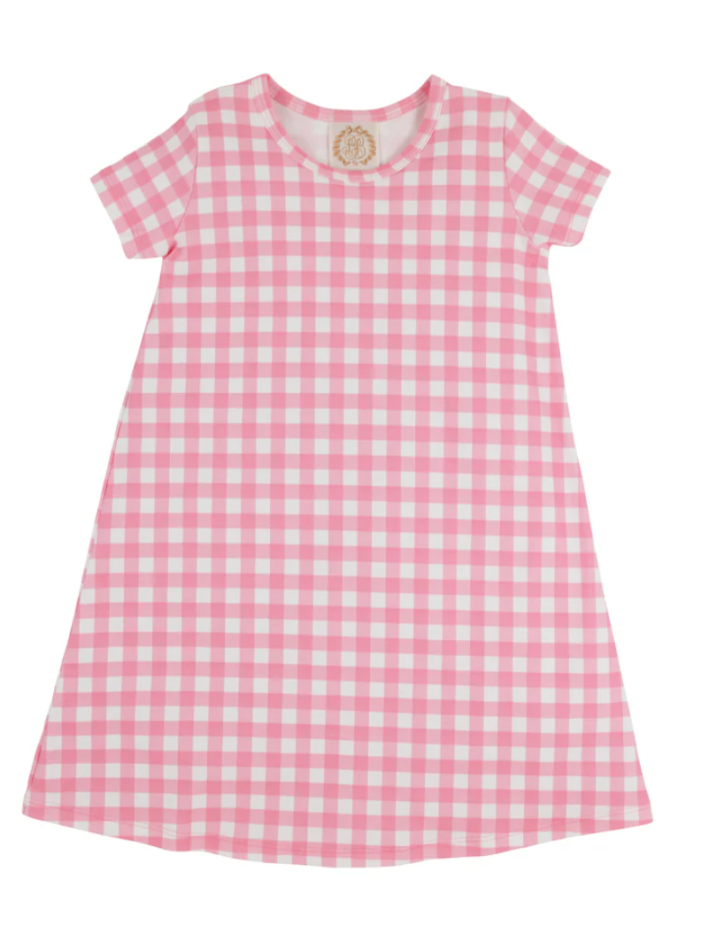 Polly Play Dress Hamptons Hot Pink Gingham