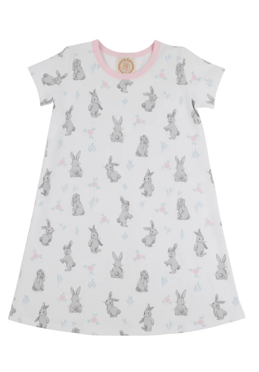 Polly Play Dress Broad St. Bunnies (Pink) with Palm Beach Pink