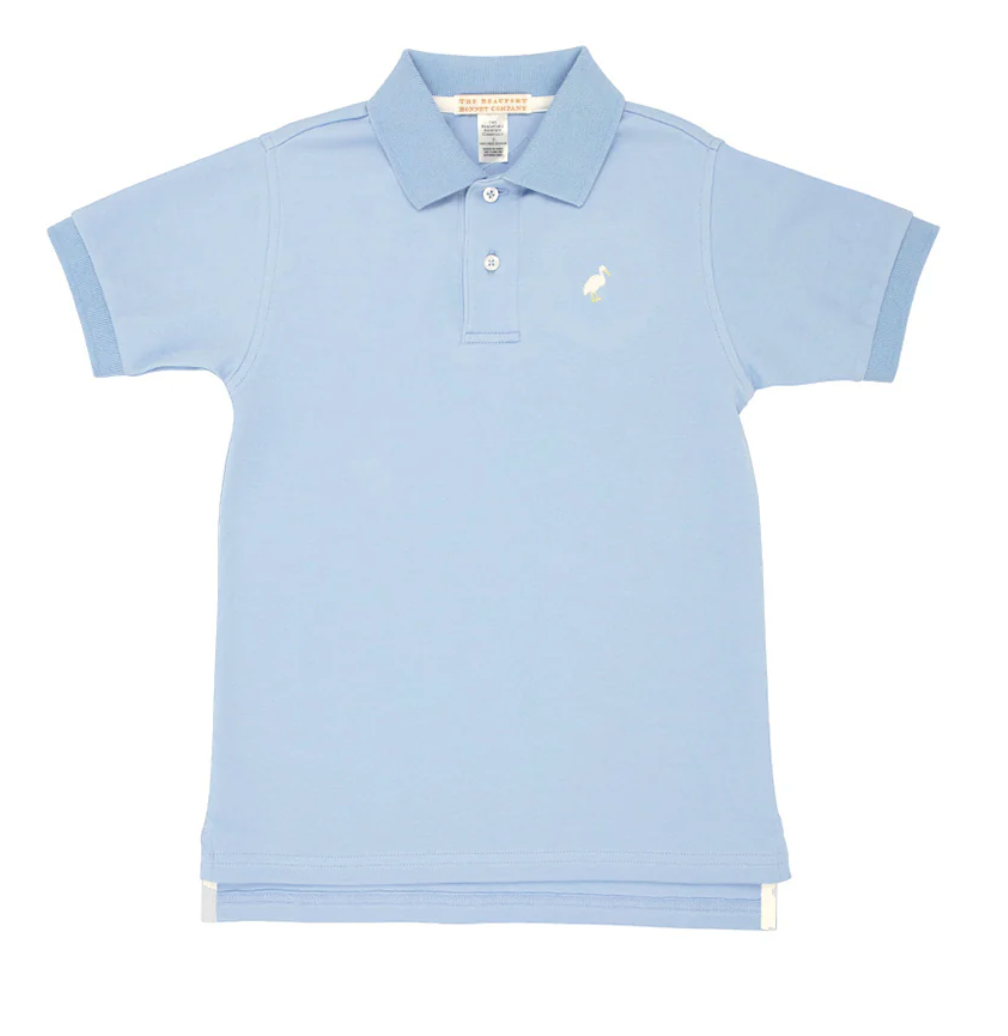 Prim & Proper Polo Beale Street Blue with Multicolor Stork