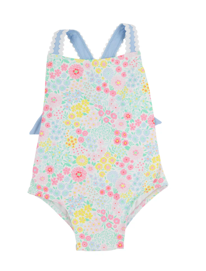 Taylor Bay Bathing Suit Merry Little Meadow with Beale Street Blue