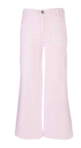 KUT High Rise Wide Leg w/ Patch Pockets Reg Hem - French Pink