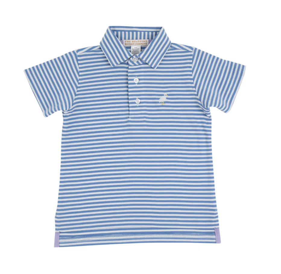 Prim and Proper Polo - Barbados Blue/Multicolor