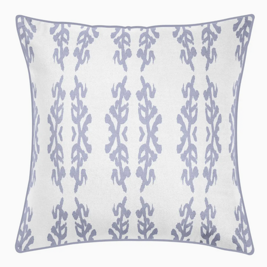 Coral Gardens Embroidered 22x22 Pillow - Lavender