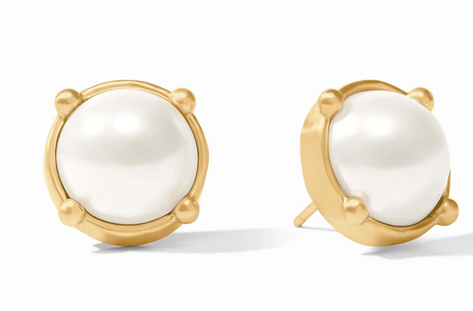 Honey Stud - Gold & Pearl